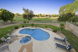 Fabulous heated pool and spa. Home sits on the Coldwater Springs Gold Course.