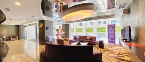 Siddeområde i lobbyen