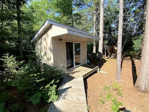 Bunkie with Queen bed.