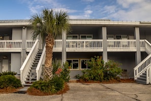 2nd floor condo, 16 steps to get to front door. parking space for one vehicle. 