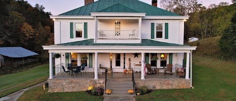 Enjoy your morning coffee on any one of our four porches. 