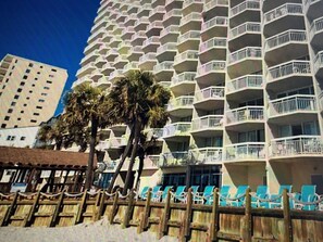 Beautiful oceanfront Condo with direct access to the beach, steps from the sand