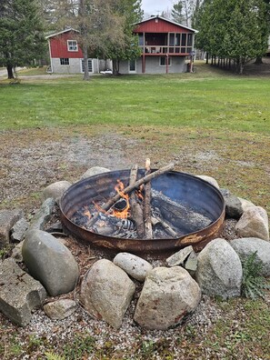 Firepit by waters edge