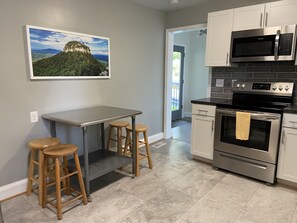 Eat in kitchen table & seating for four.