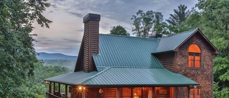 Southern Living custom cabin with stunning views outside of Ellijay, Georgia.