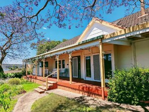 Enjoy the view from the sunny, north-facing verandah.
