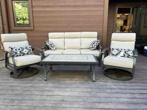 New patio furniture is for you to enjoy.