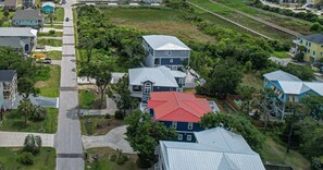 Straight down 69th Street is the Beach Access from our Cottage.