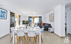 Share meals with the family in this sophisticated dining area