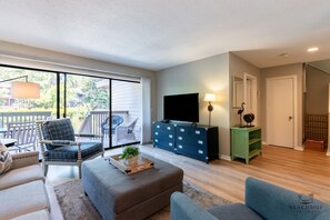 Living Room - Doors leading to spacious deck!