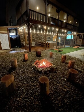 firepit at patio area