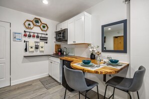 Fully-stocked Kitchenette | Bar Seating for 2!