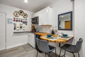 Fully-stocked Kitchenette | Bar Seating for 2!