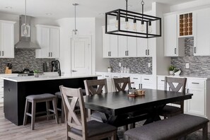 Large open concept kitchen and living space