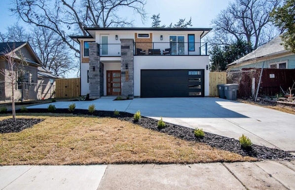 New construction home with off-street parking