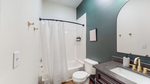 The size of it is perfect to accommodate a comfortable bathtub. You and your loved ones can unwind and relax after a long day of activities, treating yourself to a soothing bath and a moment of serenity.