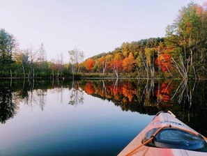 Calm fall day on the kayak