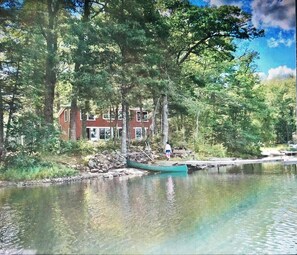 View of the house from the lake 