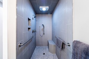 Walk in shower in master ensuite