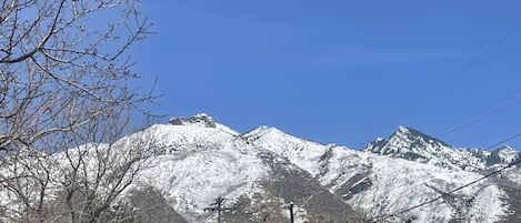 The view from the front porch. Very clost to the Cottonwood Canyons resorts.