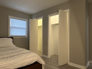 Closests in one of the bedrooms.