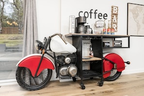 The coolest motorcycle coffee bar!