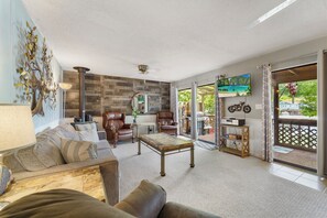 Lower level living area