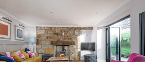 Living Room with Log Burner