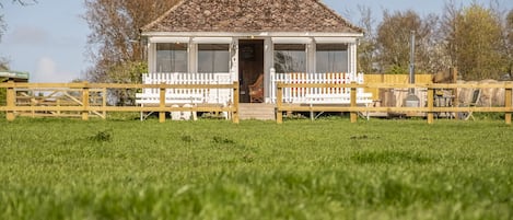 The Cricket Pavilion, Norfolk; unique glamping experience