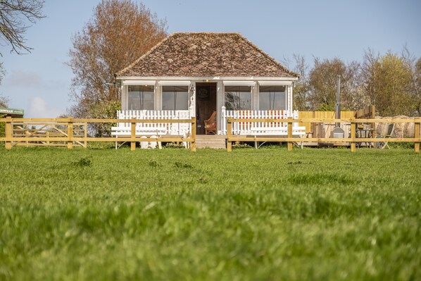 The Cricket Pavilion, Norfolk; unique glamping experience