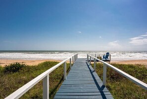 Your private beach access, now with a restored beach and dunes