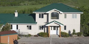 Waterton Country Vialls home. Unit A  entrance in middle. C Unit entrance on left.