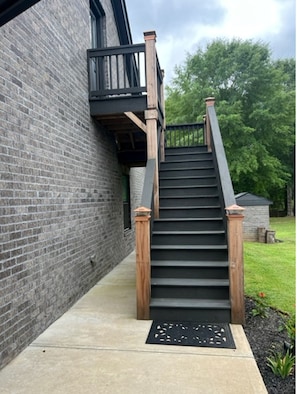 Private stairway for loft entrance