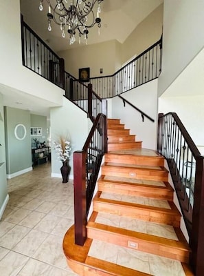 Main entry stair case.