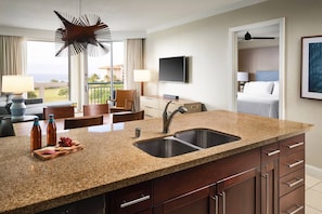 Spacious unit can sleep up to 8 guests (Ocean View).