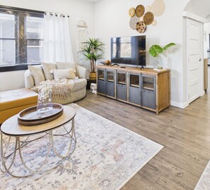 Relax and stream your favorite shows in our cozy TV corner! 📺✨"