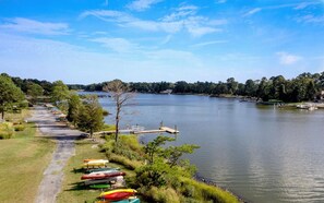 Kayak & Canoe launch area, bring them and enjoy the creek, it goes all the way to Rehoboth Bay!