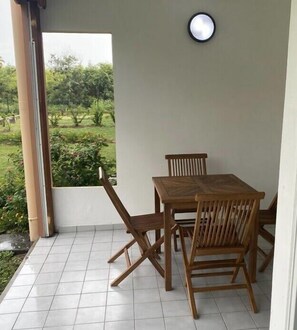 Dining area on the terrace 