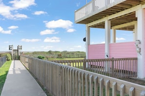 Direct beach access. Just hop over the dunes!
