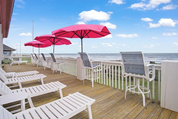 Plenty of outdoor space to enjoy the ocean views, sound and sun.