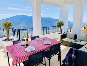 Shaded terrace with open views
