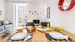 Bright and spacious dining area #lisbon #airbnb #downtown