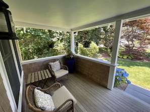 Cozy covered porch