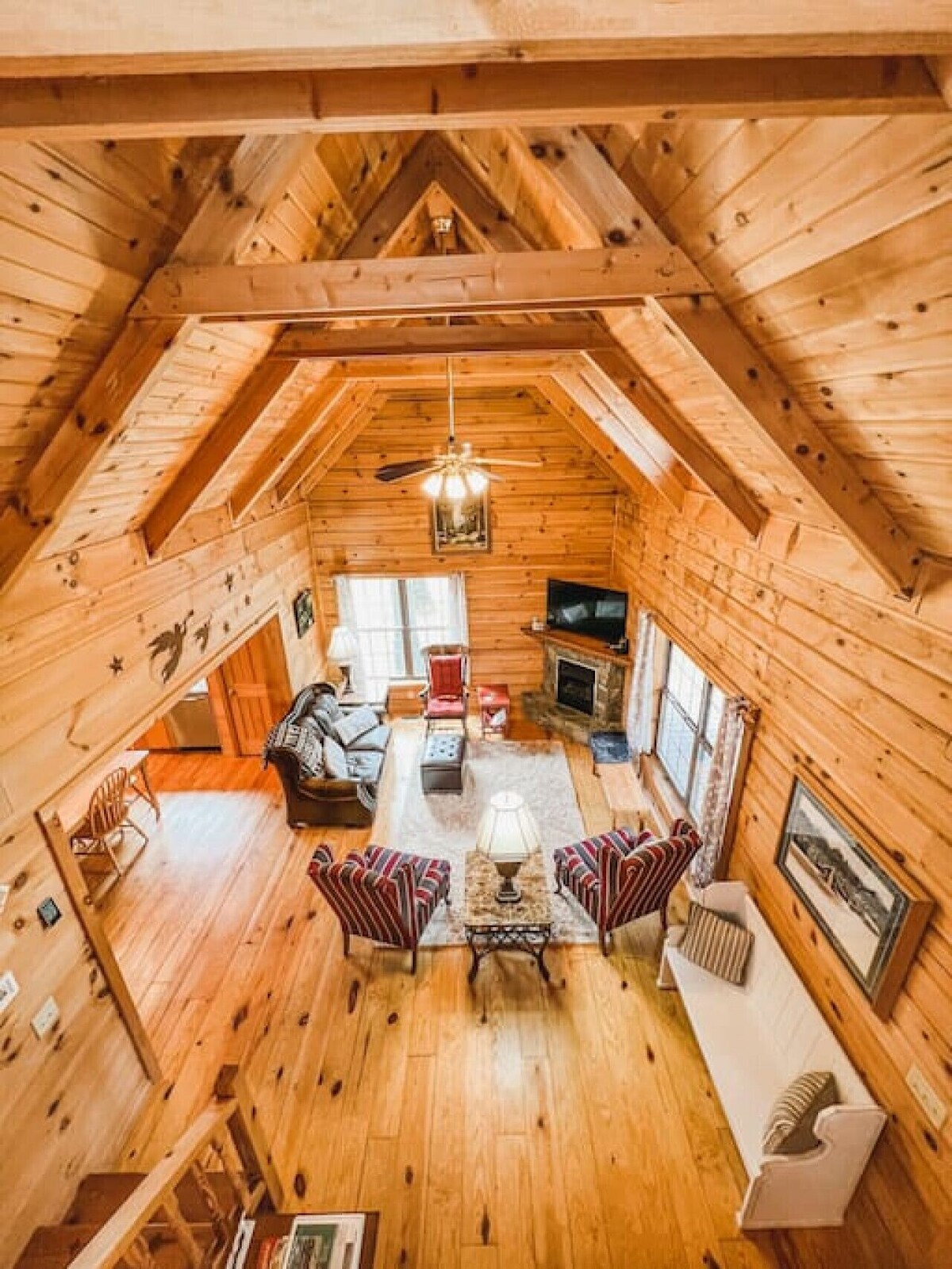 Log Cabin Retreat In the Blue Ridge Mountains.