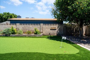 Brand new putting green