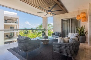 Enjoy a morning coffee or an afternoon cocktail with a view