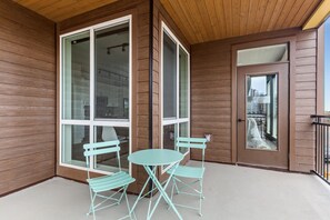 Your private balcony is the perfect spot for your morning coffee