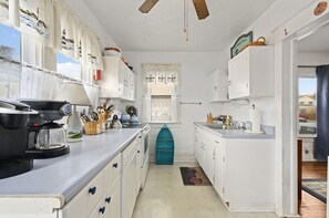 Breezy Corner's Country Kitchen is well-equipped.