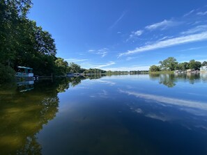 Water view from the dock. 