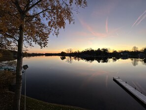 Morning view before sunrise. 